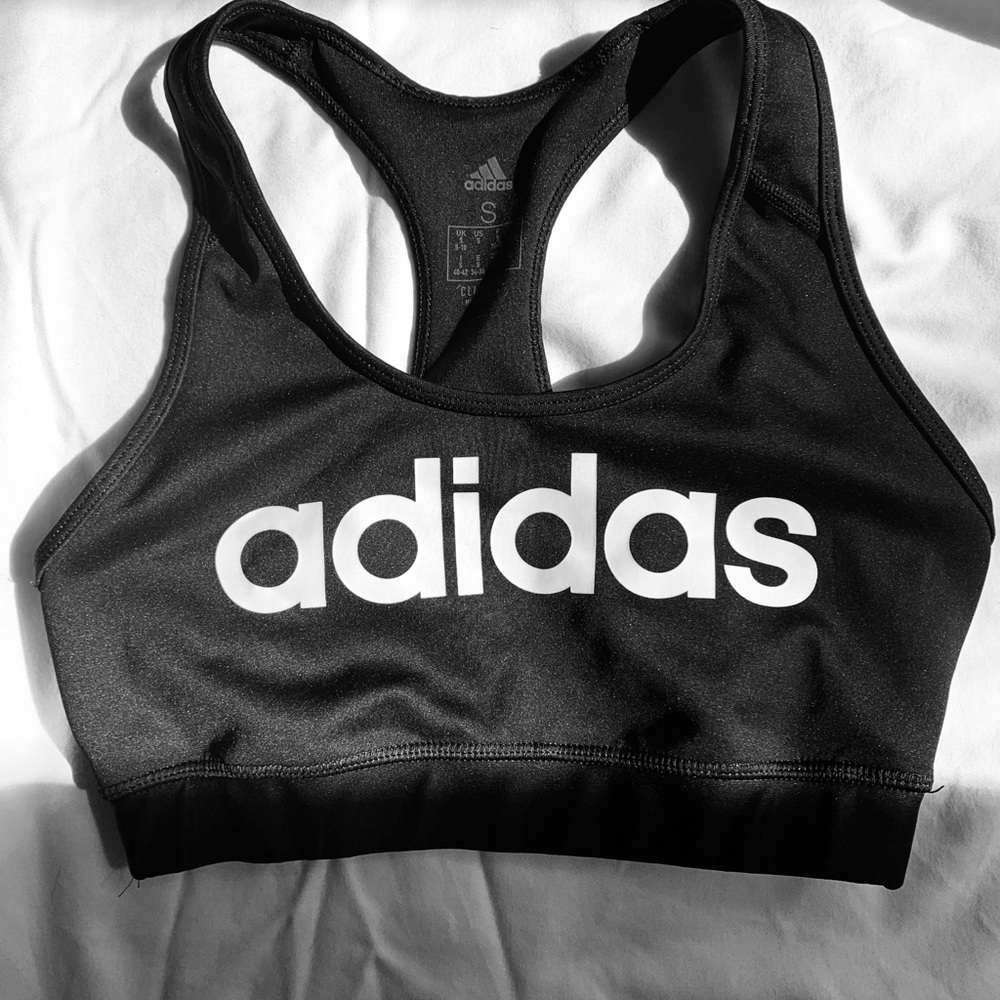 Adidas Climalite Black Racerback Sports Bra Small